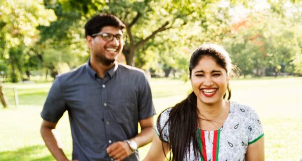 indian-friends-cheerful-park-concep