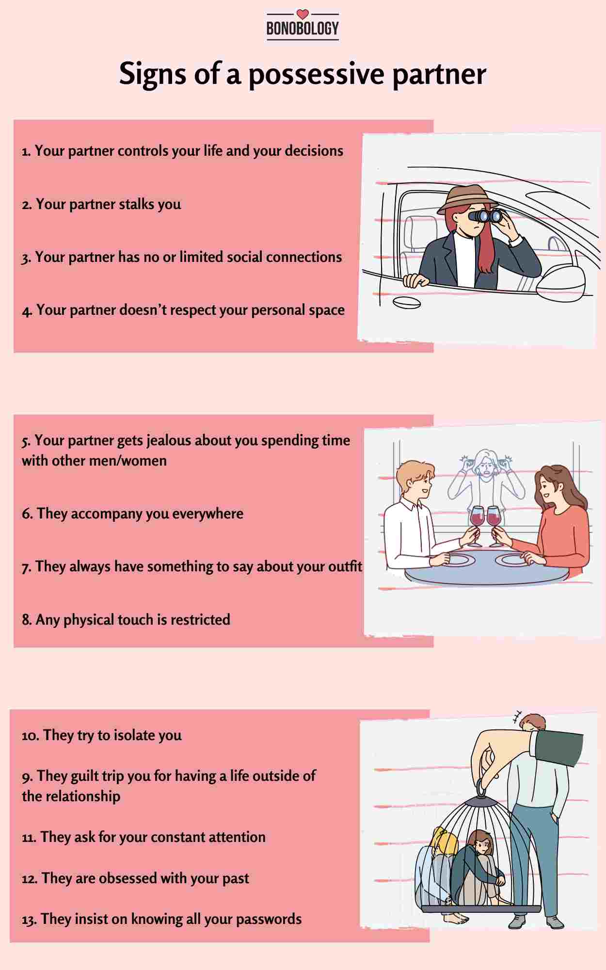 Signs of a possessive partner