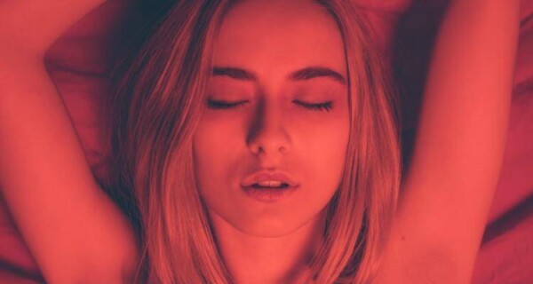 woman with closed eyes