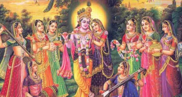krishna with rukhmini