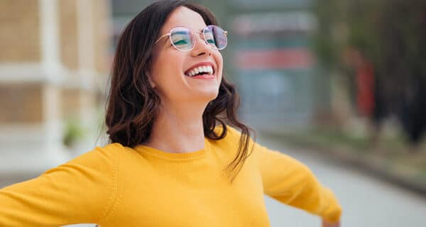 Happy libra woman