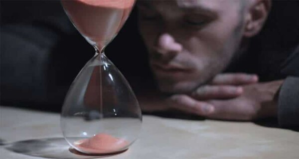 Man watching the time