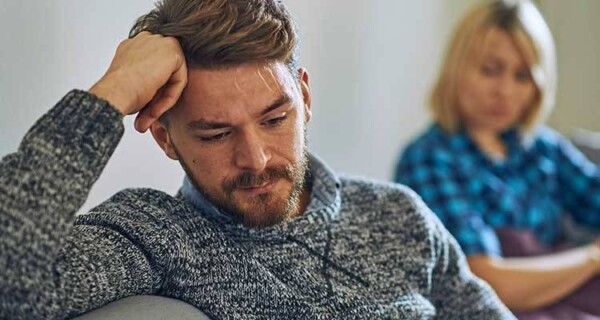 Worried husband