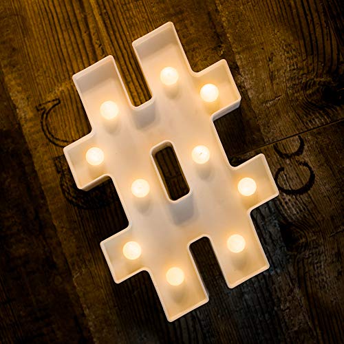 gifts for social media influencers - Hashtag Marquee Light Amazon