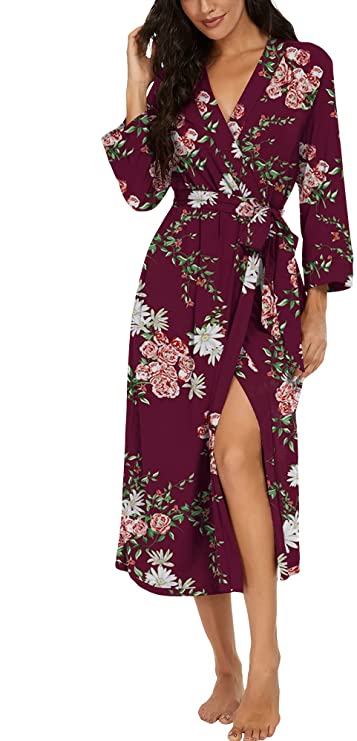 Kimono long knit lightweight robes