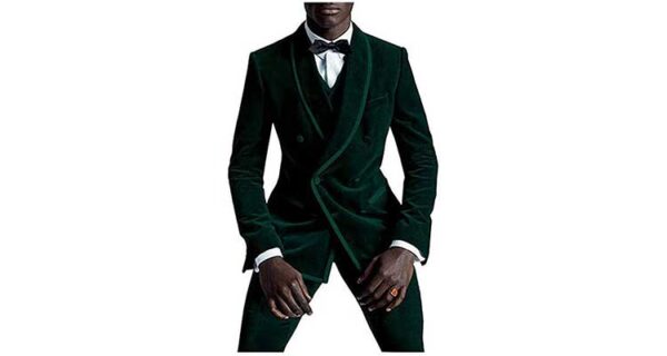 Velvet groom suiting