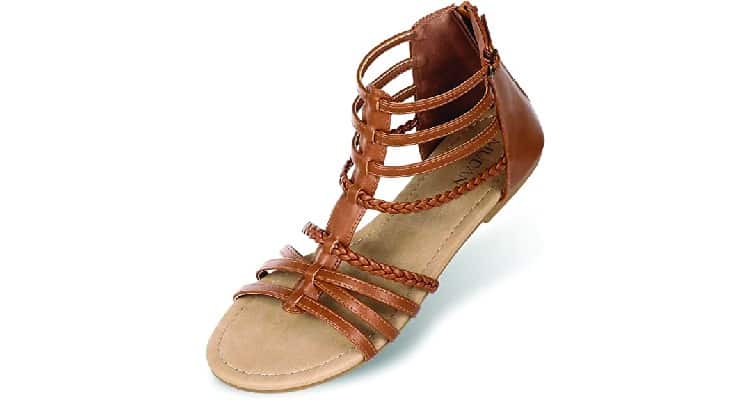 Gladiator flats-valentine's outfit ideas