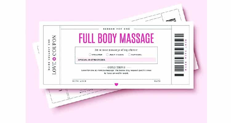 gift giving love language - love coupons