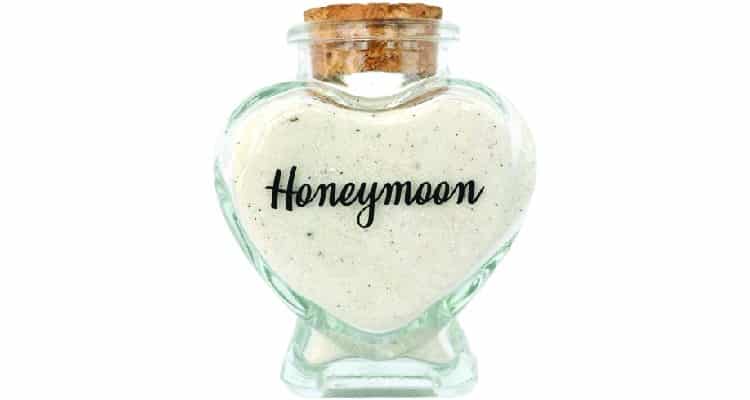 Honeymoon keepsake jar destination wedding gifts