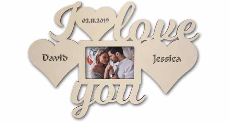 'I love you' customized frame dating anniversary gifts
