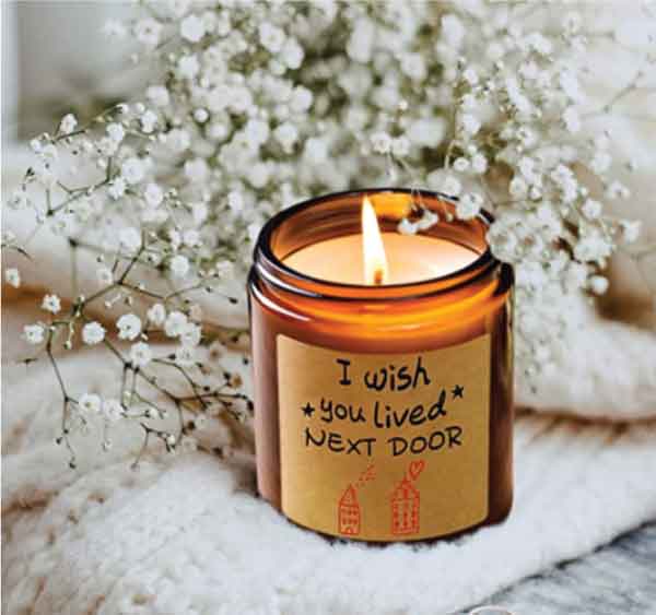 Lavender scented candle