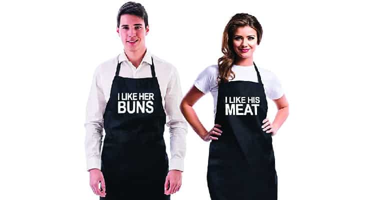 Couple’s apron set