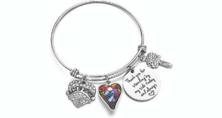 bridesmaid thank you gift ideas - adjustable bracelet