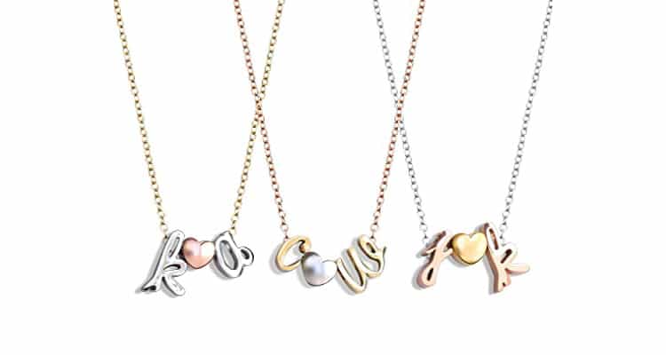 Couple's initials necklaces