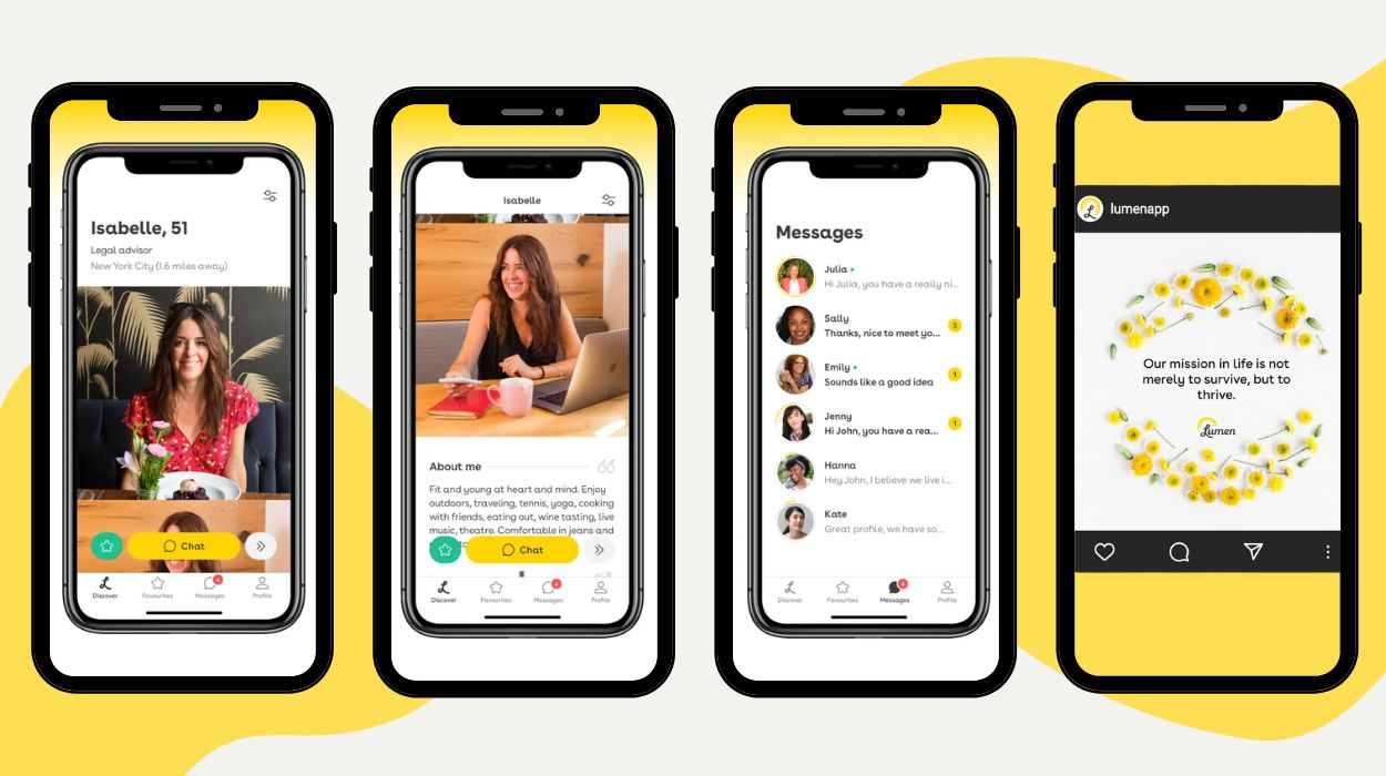 Lumen—Best dedicated over fifty dating app